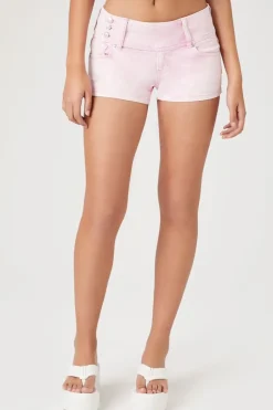 Low-Rise Denim Shorts