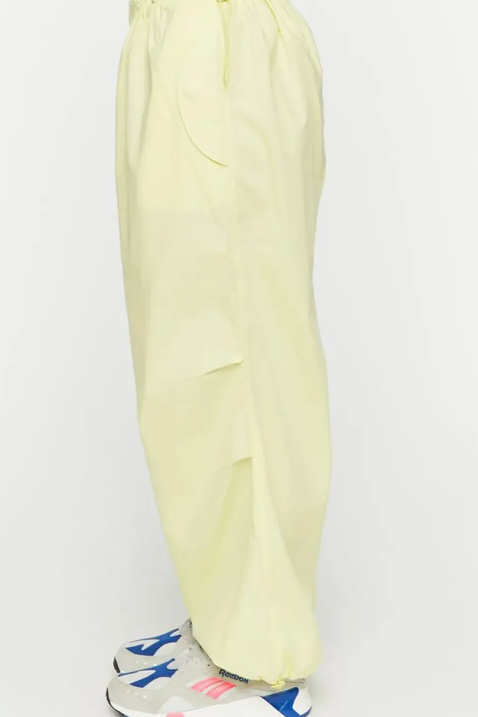 Low-Rise Drawstring Parachute Pants