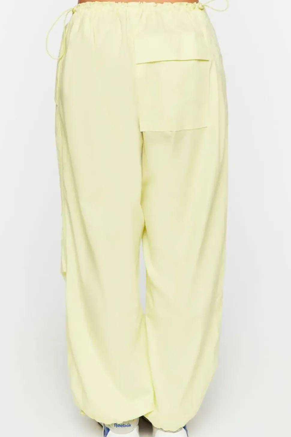Low-Rise Drawstring Parachute Pants