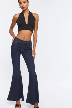 Low-Rise Flare Jeans