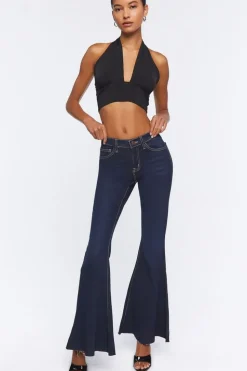 Low-Rise Flare Jeans