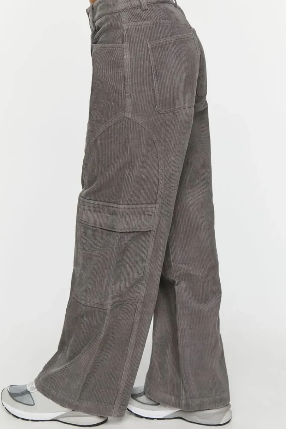 Low-Rise Wide-Leg Corduroy Pants