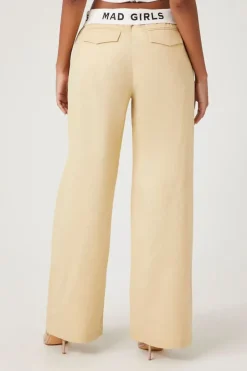 Mad Girls Graphic Wide-Leg Pants