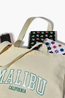 Malibu California Graphic Tote Bag