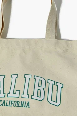 Malibu California Graphic Tote Bag