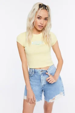 Malibu Graphic Cropped Tee