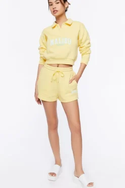 Malibu Graphic Half-Button Pullover