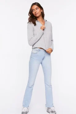 Marled Half-Zip Sweater