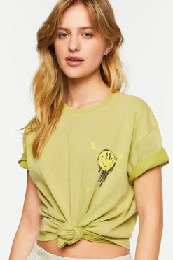 Melted Happy Face Graphic Tee