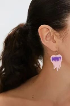 Melting Heart Why Drop Earrings