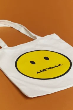 Men Airwalk Happy Face Tote Bag