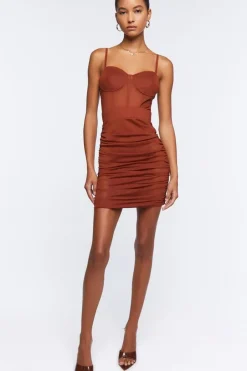Mesh Bustier Mini Dress