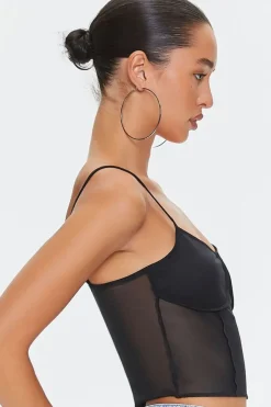 Mesh Cropped Cami