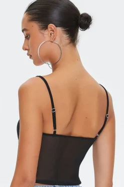 Mesh Cropped Cami