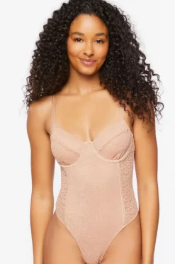 Mesh Leopard Print Lingerie Bodysuit