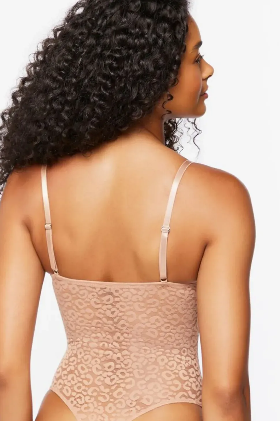 Mesh Leopard Print Lingerie Bodysuit