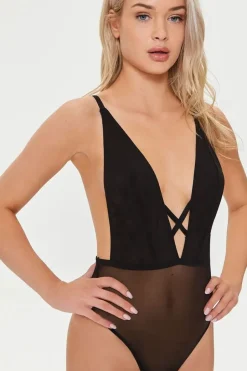 Mesh Thong Lingerie Bodysuit
