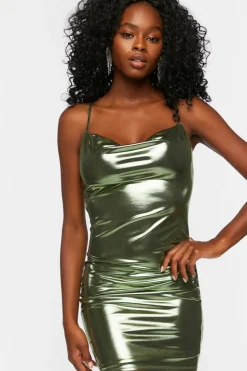 Metallic Mini Dress