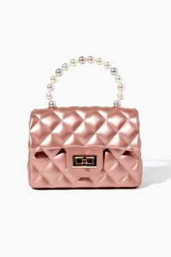 Metallic Quilted Crossbody Bag