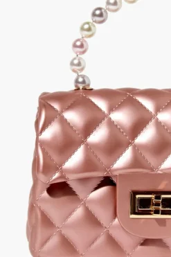 Metallic Quilted Crossbody Bag
