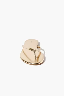 Metallic Thong Sandals