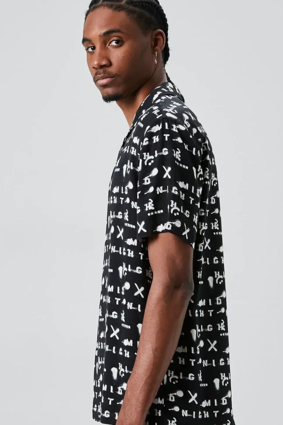 Midnight Print Buttoned Shirt