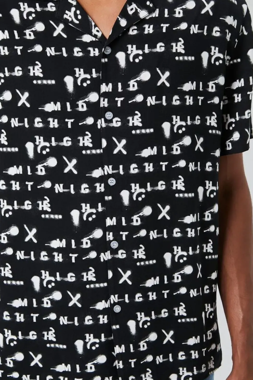 Midnight Print Buttoned Shirt