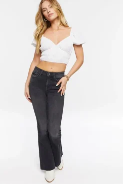 Mid-Rise Flare Jeans