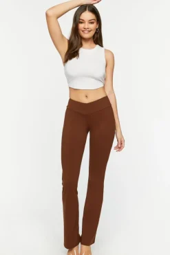 Mid-Rise Flare Pants