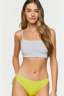 Mid-Rise Thong Panties