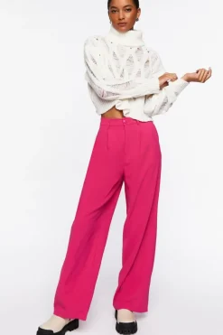Mid-Rise Wide-Leg Pants