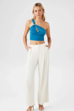 Mid-Rise Wide-Leg Trousers