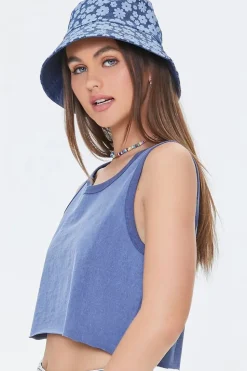 Mineral Wash Cropped Tank Top