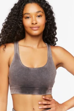 Mineral Wash Cutout Sports Bra