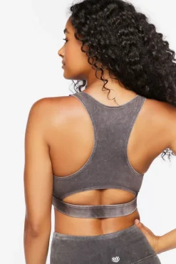 Mineral Wash Cutout Sports Bra