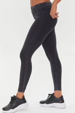 Mineral Wash Mid-Rise Leggings