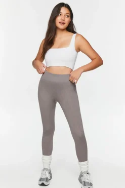 Mineral Wash Ribbed Leggings