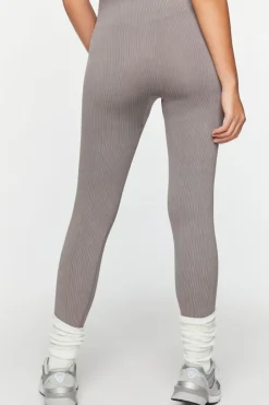 Mineral Wash Ribbed Leggings