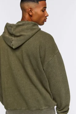 Mineral Wash Toggle Drawstring Hoodie