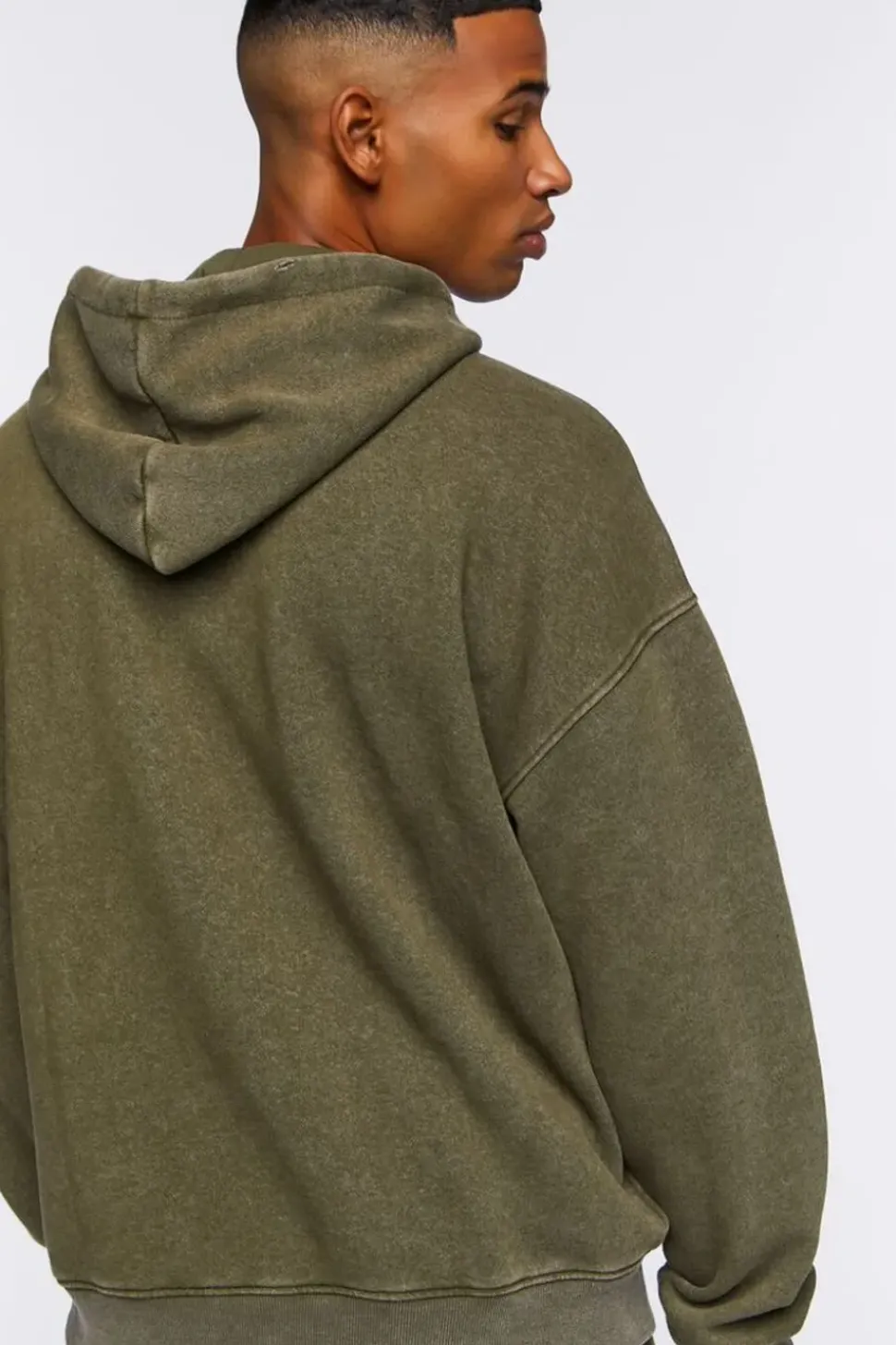 Mineral Wash Toggle Drawstring Hoodie