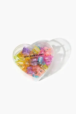 Mini Heart Claw Hair Clips