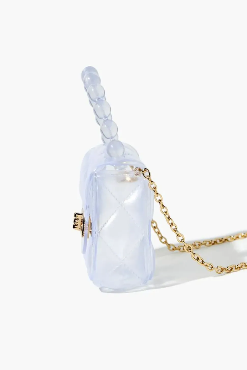 Mini Transparent Quilted Crossbody Bag