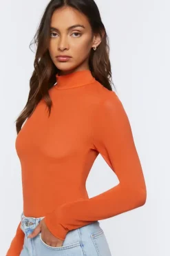 Mock Neck Long-Sleeve Top