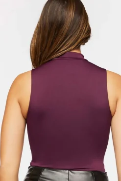 Mock Neck Sleeveless Bodysuit