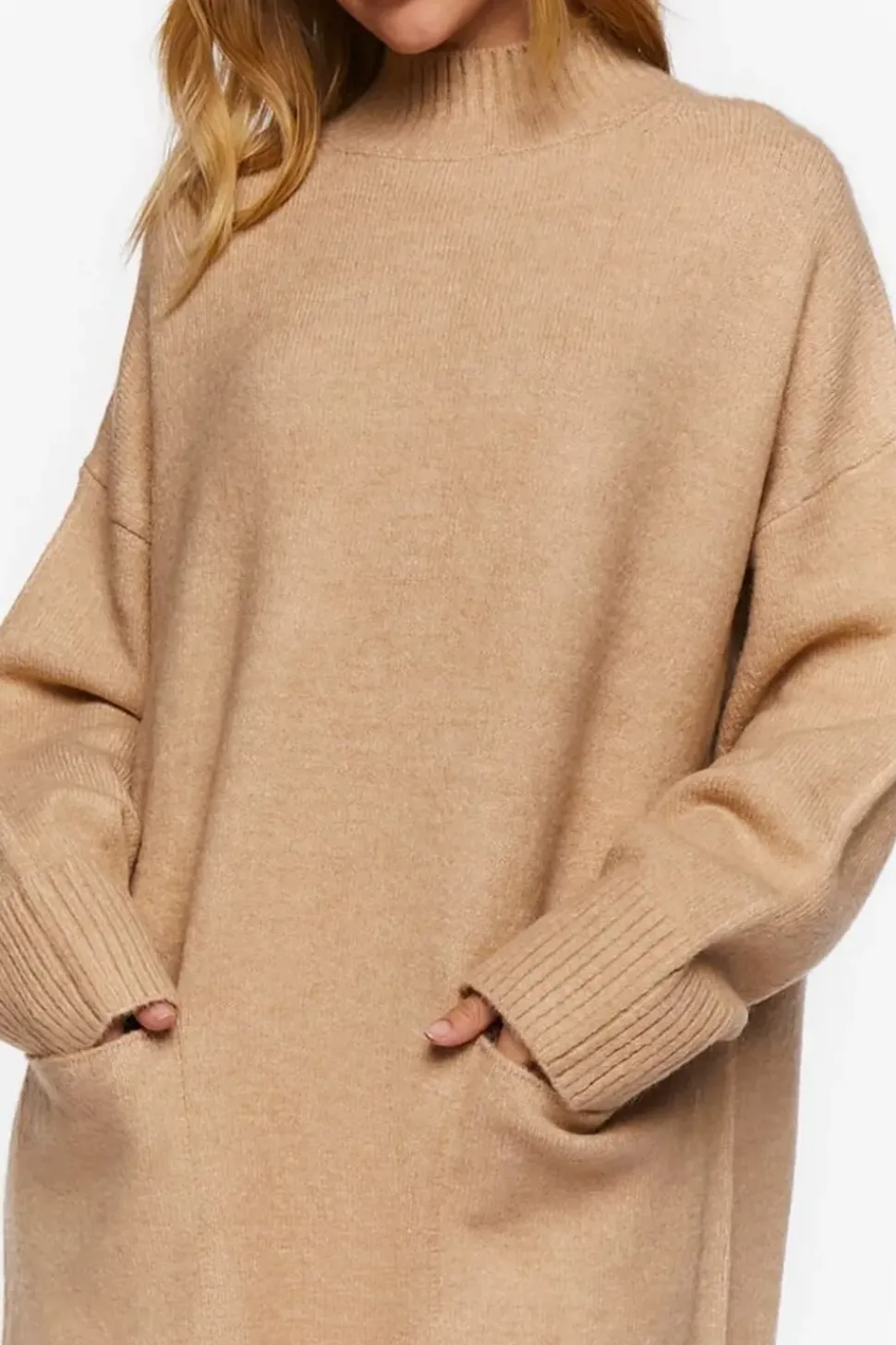 Mock Neck Sweater Dress