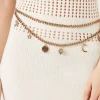 Moon & Star Tiered Chain Hip Belt