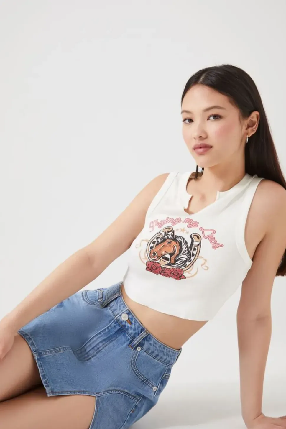 M-Slit Mini Skirt