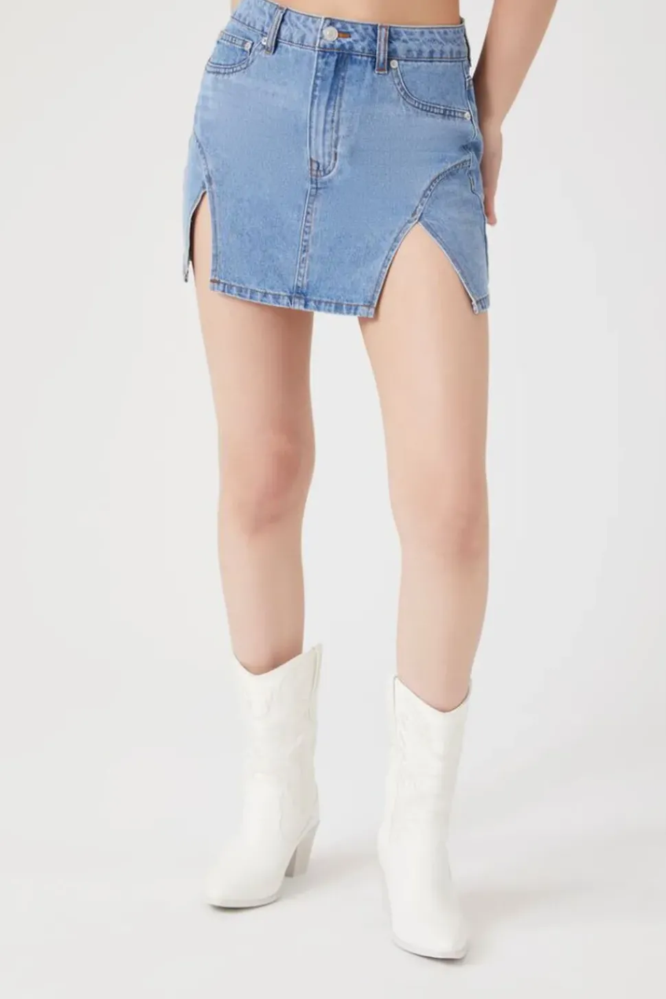 M-Slit Mini Skirt