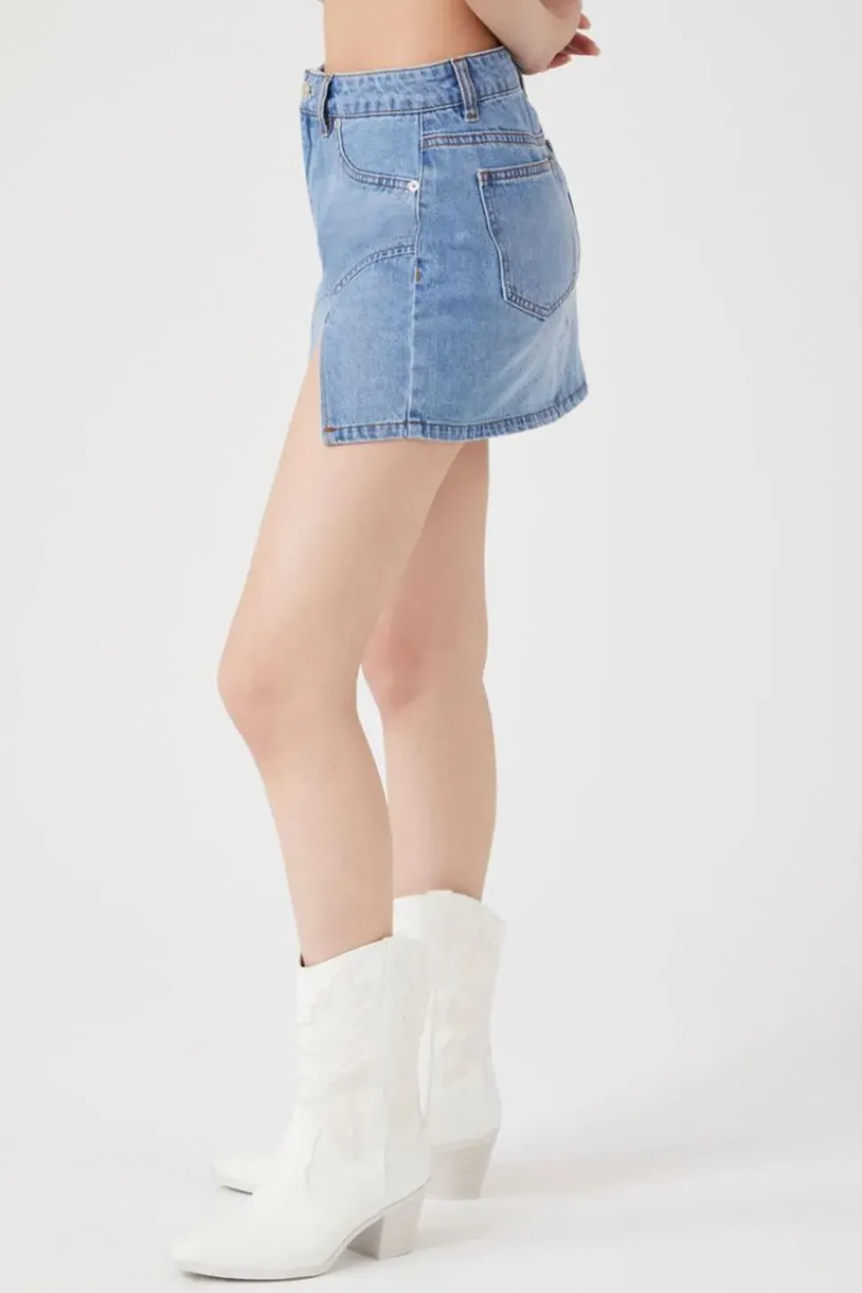 M-Slit Mini Skirt