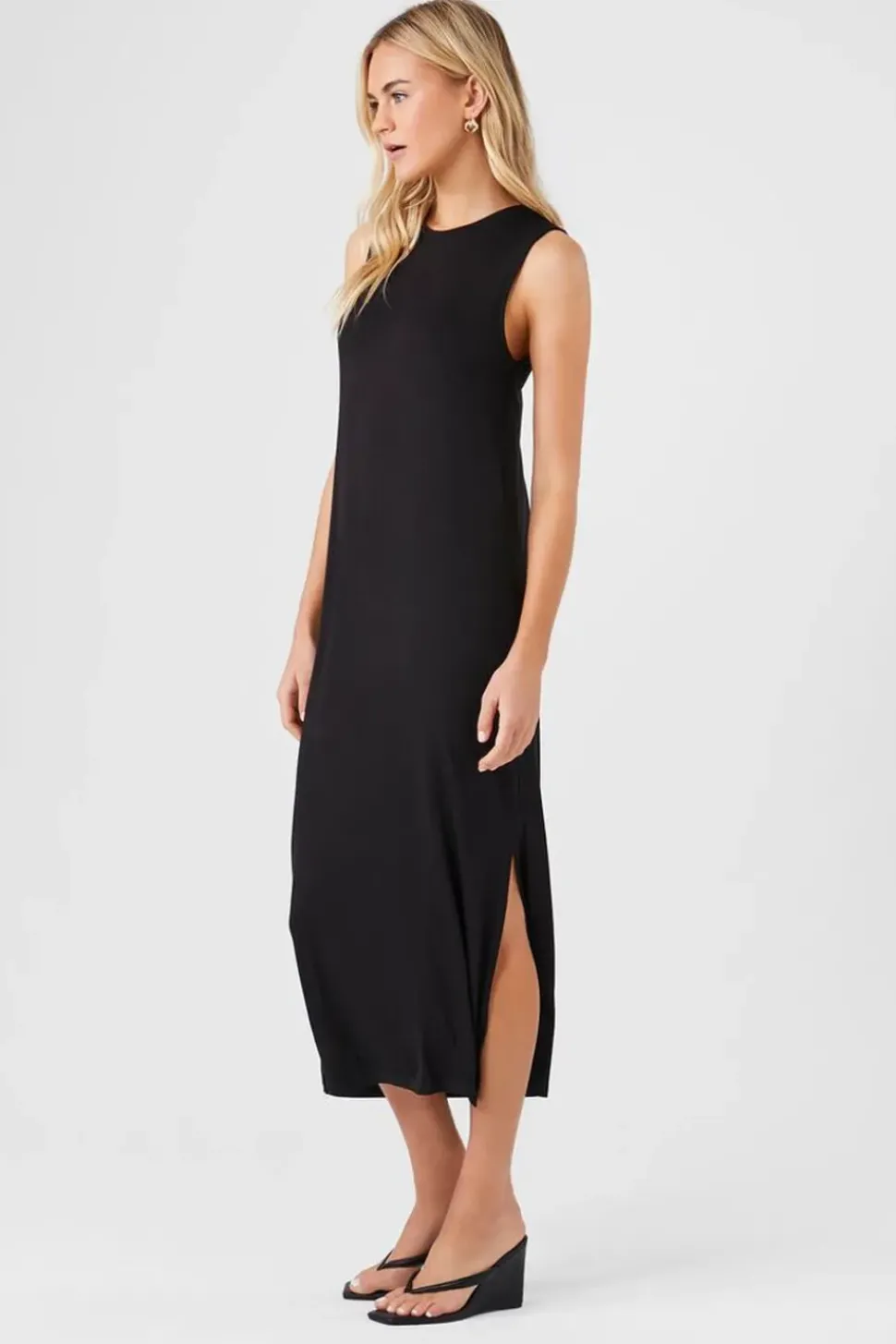 M-Slit Tank Midi Dress